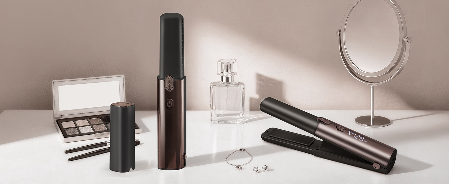 rechargeable curling iron cordless usb travel hair straightener flat iron hair straightener