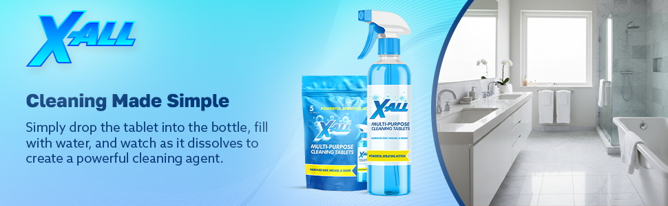 Bottle Spray Cleaning Tablets