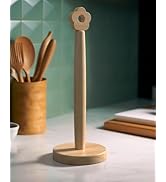 CHAUNCEY HOME Wooden Paper Towel Holder Stand - Kitchen Paper Hanger Rack Bathroom Towel Roll Sta...