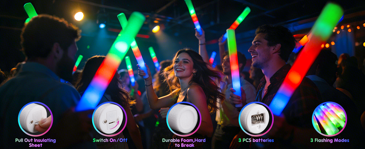 light up foam sticks