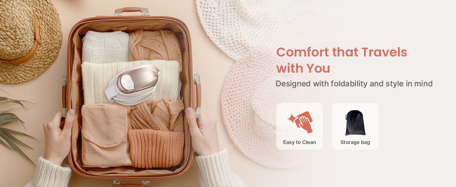 eye massager with heat