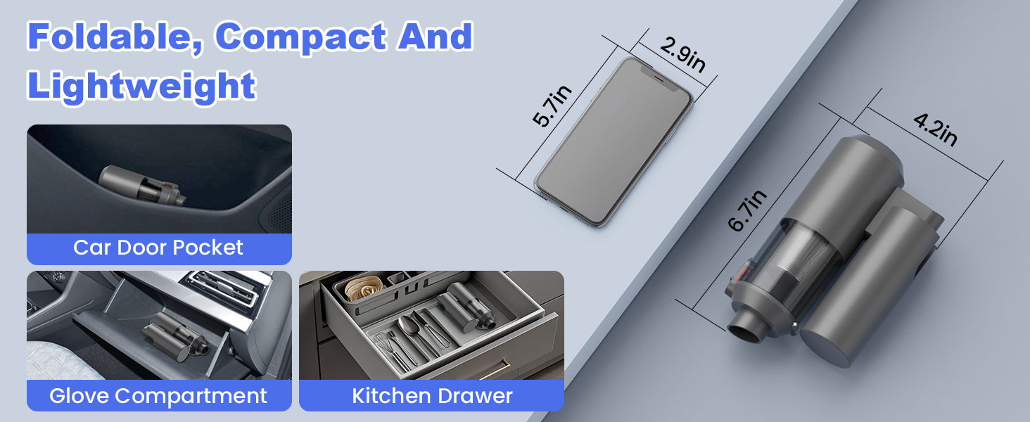 Arify Pro Car Vacuum Portable Cordless