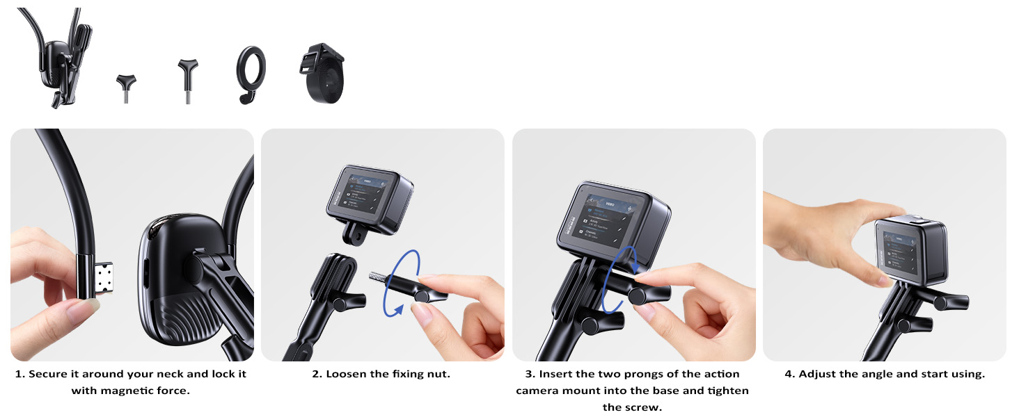 smartphone magnetic neck holder