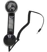 Retro Phone Handset, Multifunction Radiation Proof Handheld Cell Phone Receiver, Handheld Receive...