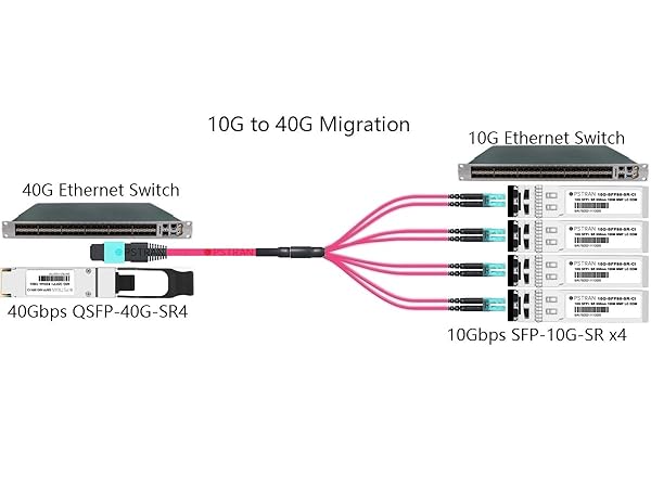 OPSTRAN 40GBASE-SR4 QSFP+ Optical Transceiver Module Connectivity Solutions 2