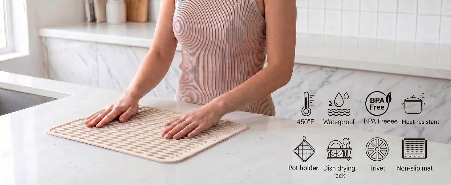 MicoYang silicone dish drying mat