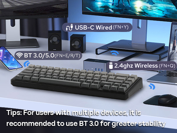 wireless creamy keyboard