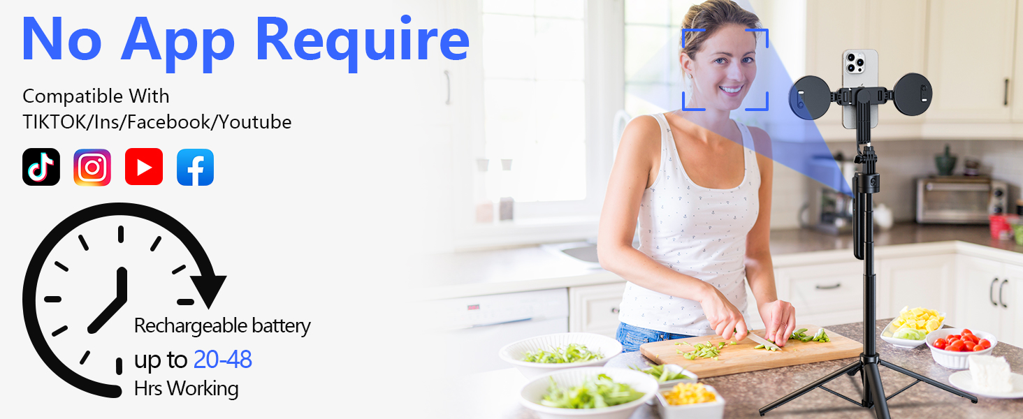 6 in 1 selfie stick tripod with fill light