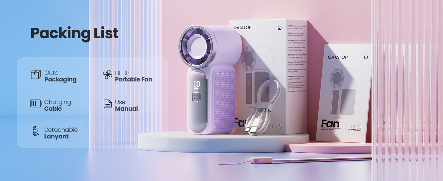 rechargeable hand fan