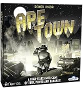 Ape Town by Reiner Knizia – for 2 to 4 Players Ages 10+ – Area Control Tile Laying Board Game