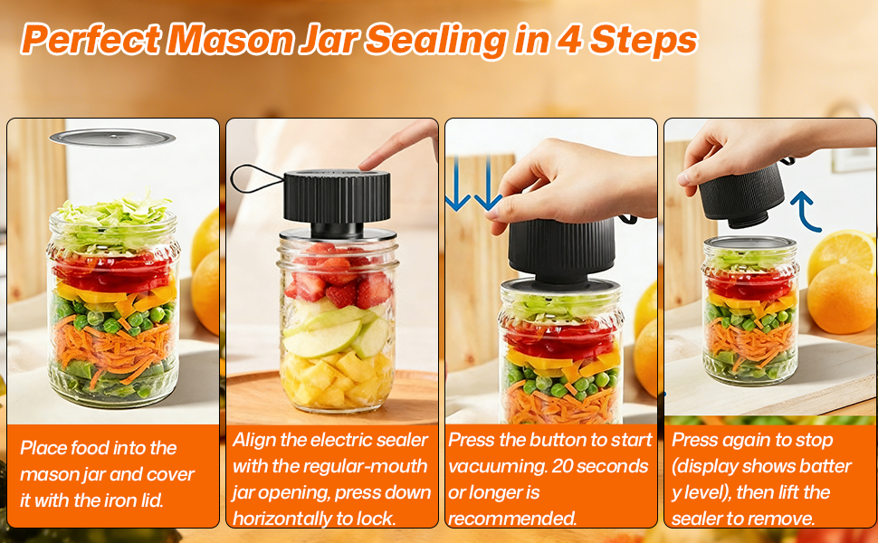 vacuum sealer mason jar canning jar storage vacuum sealer jars vacuum seal mason jar lids