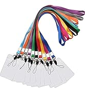 YOUOWO Lanyard with Badge Holders Neck Office Lanyards for id Holder 10 Pack ID Badges Holders fo...