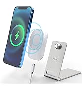 Magnetic Wireless Charger Stand,Compatible with MagSafe Desk Charger KABCON 15W QI Fast Charging ...