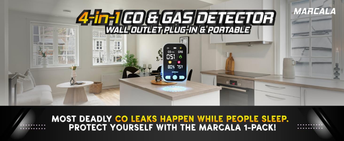 gas and carbon monoxide detectors plug in