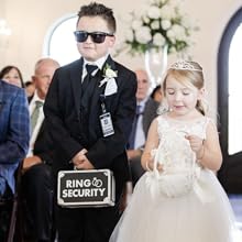 Ring bearer with flower girl