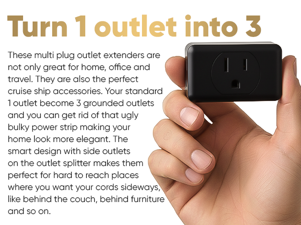 Turn 3 outlets into 1