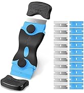 Ainiv Razor Blade Scraper, 2-in-1 Scraper Tool with 10PCS Metal Blades and 10PCS Plastic Blades, ...