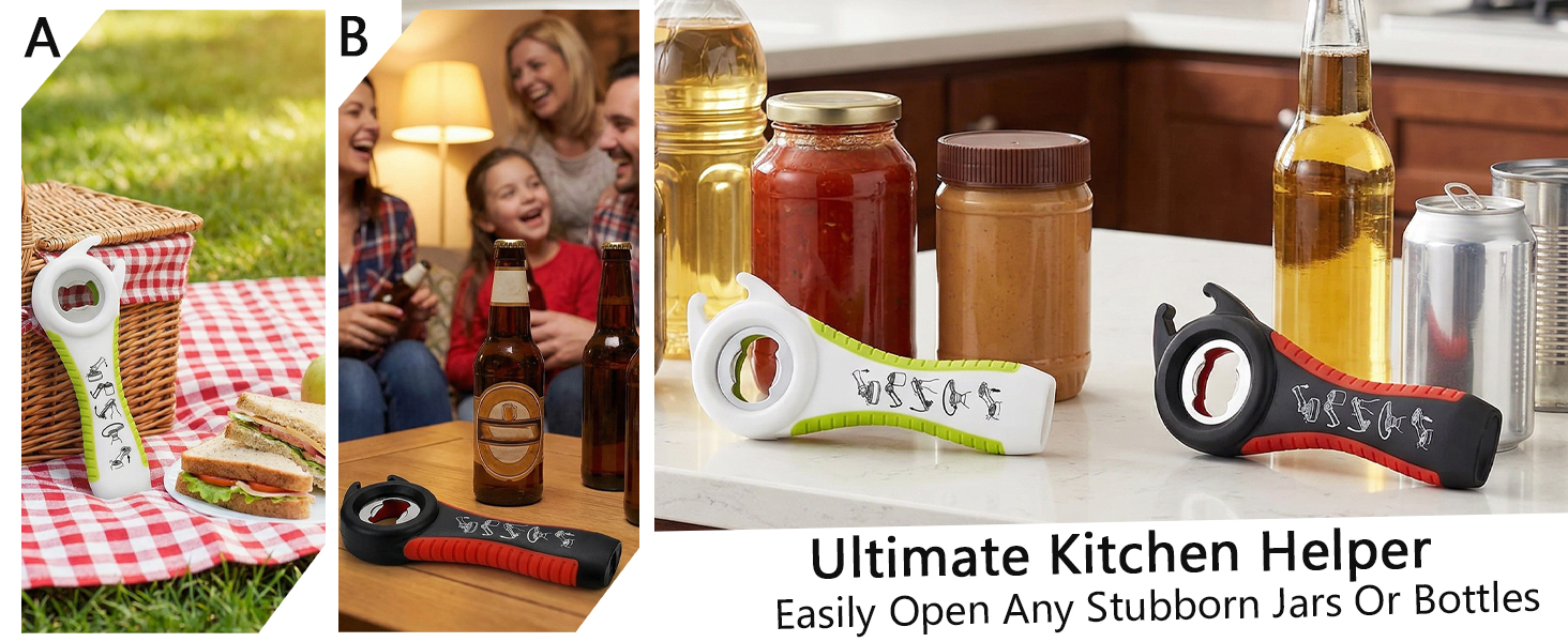 5-in-1 Can Bottle Jar Opener