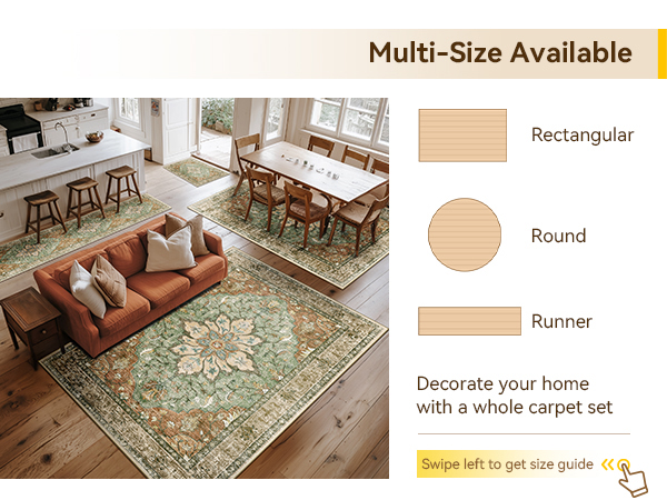 releany washable area rugs