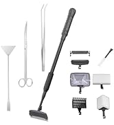 Carefree Fish 9IN1 Aquarium Cleaning Tools Long Handle Adjustable Length 20~36Inch Fish Tank Clea...