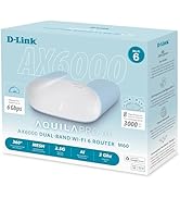 D-Link AX6000 WiFi 6 Mesh Router | Contemporary Design | High-Performance | Feature Rich | AI Ena...