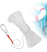 Water Floating Lifesaving Rope - Professional Throwing Pool Life Preserver Rope Line for Swimming...