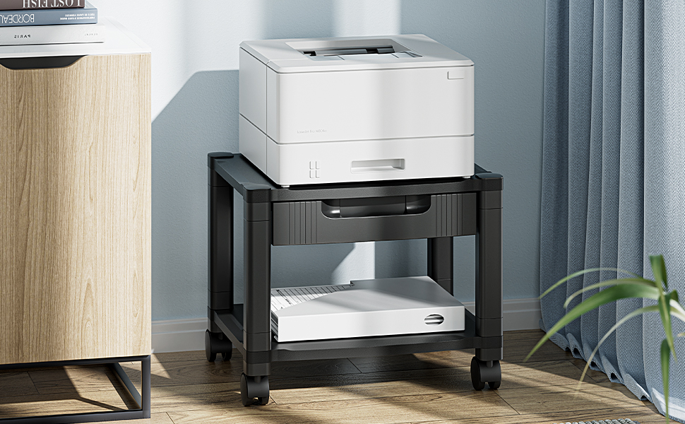 under desk printer stand