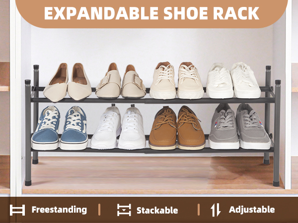 expandable shoe rack