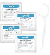 lanjue 400 Count Dental Floss Picks, Travel Dental Flossers with 4 Portable Case Toothpicks Stick...