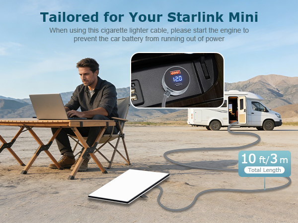 Starlink Mini Car Charge