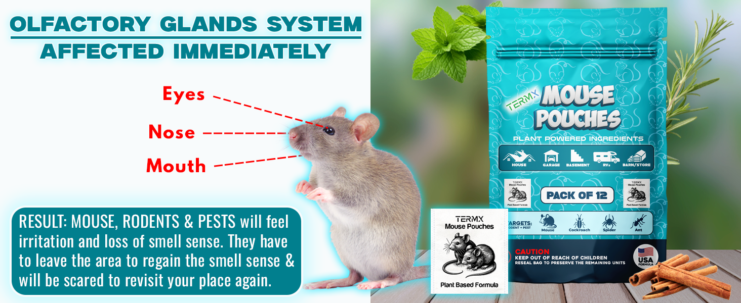 mouse repellent pouches