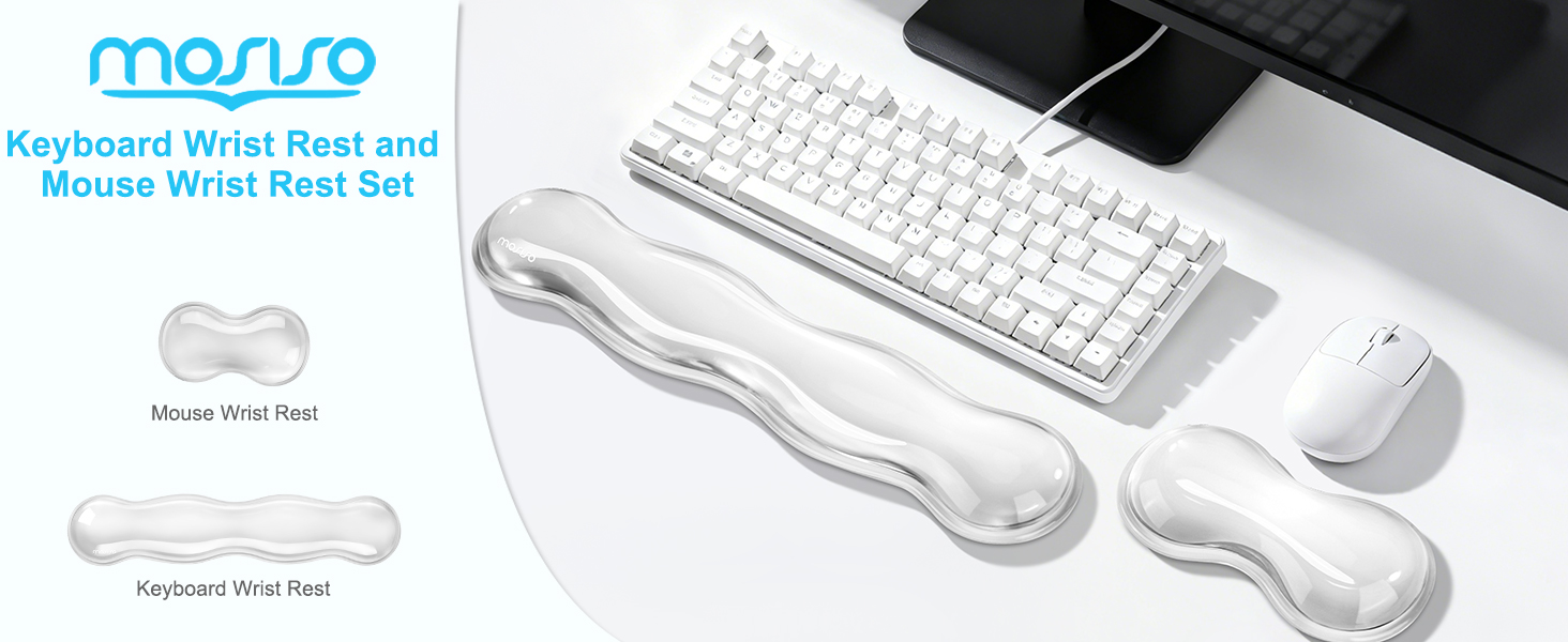 MOSISO Wrist Rest Support for Mouse Pad &amp;amp; Keyboard Set