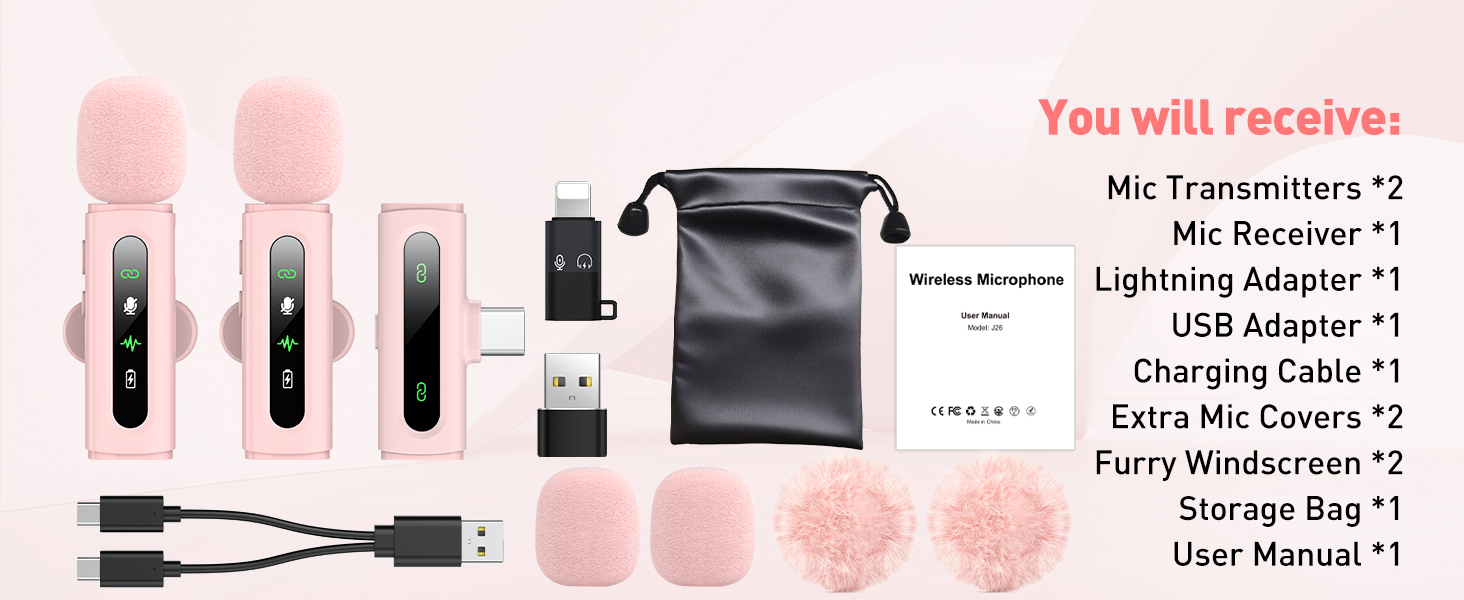 mini mic pink