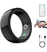Smart Ring Health Tracker, Sleep &amp; Fitness Tracker, Smart Ring for Men/Women,IP68 Waterproof,Remo...