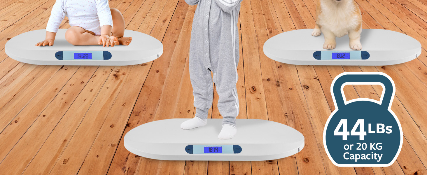Digital baby scale pet toddler for all perfect weighing 44lbs 20KG capacity