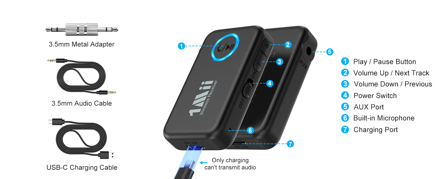 aux bluetooth receiver