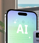 AI Voice Recorder w/Case, App Control, AI Transcribe &amp; Summarize with Noise Cancellation, 152-Lan...