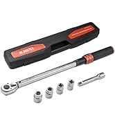 JU JIAN TEC 6-Piece 1/2" Drive Click Torque Wrench Set, 40-210Nm (±3% Accuracy), Master Torque Wr...
