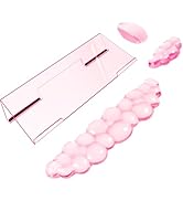 Acrylic Computer Keyboard Stand with Gel Cloud Wrist Rest Keyboard Riser with Comfortable Clear S...