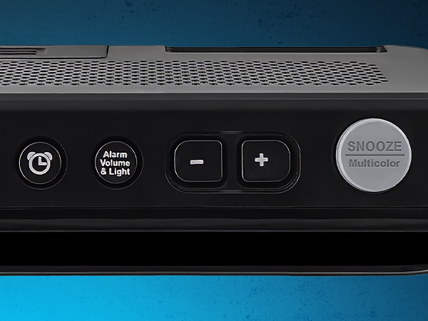 Customize snooze from 1–15 minutes for personalized wake-up control.