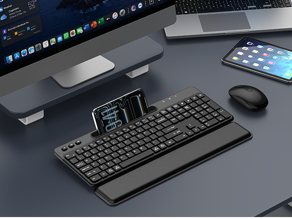 Ergonomic Wireless Keyboard and Mouse Combo