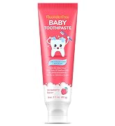 Fluoride-Free Baby Toothpaste for Ages 2-3 – Natural Fruit-Flavored Mild Formula – Pea-Sized Amou...