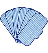 Newbealer 6 PCS Replacement Microfiber Pads for Steam Mops (NB603C NB602N) - Durable, Washable, a...