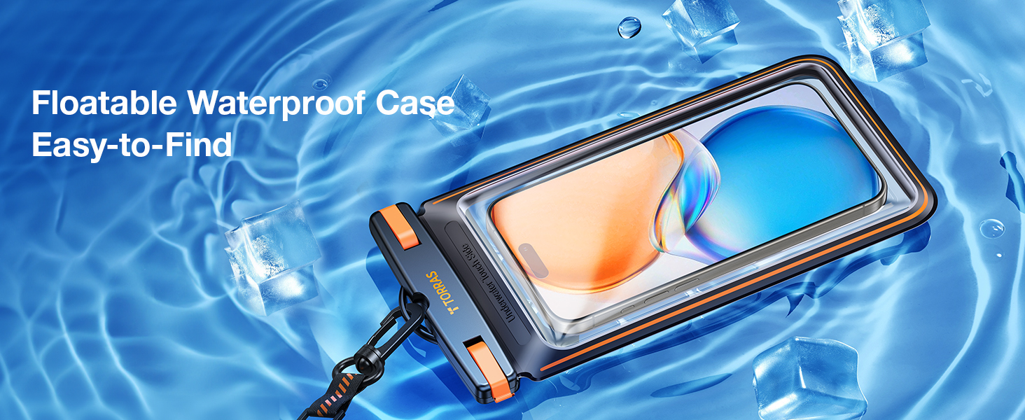 waterproof phone pouch with lanyard