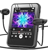 PulsePlay 32GB MP3 Player with Bluetooth 5.3,2.4" Full Touch Screen Portable Music Player with Sp...