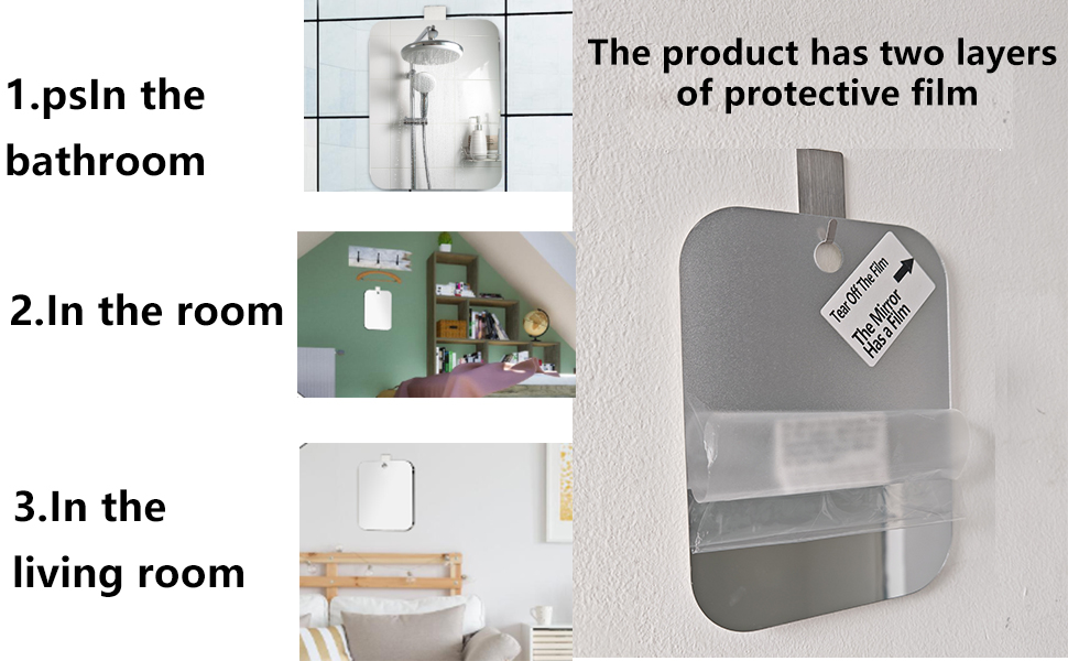 Shower Mirror Fogless for Shaving