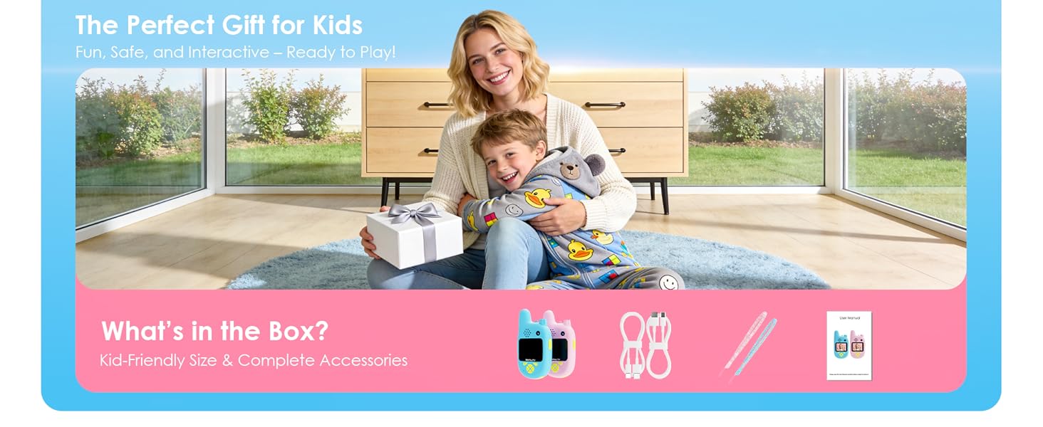 kids video walkie talkies, walkie talkies with camera, no wifi kids walkie talkies