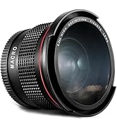 Altura Photo 58MM 0.35x Fisheye Wide Angle Lens (w/Macro Portion) for DSLR Cameras EOS Rebel 70D ...