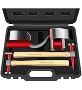 C&amp;T 6 Piece Heavy Auto Body Repair Tool Hammer Dolly Set, Car Body Repair Tool Kit with Carrying ...
