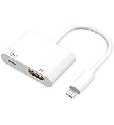 biaze Lightning to HDMI Adapter 1080P 60Hz with Power Delivery - HD Video Converter for iPhone 14...